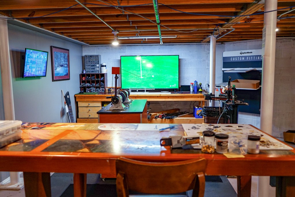 View of simulator from repair desk